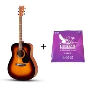 Yamaha F280 TBS Tobacco Brown Sunburst Acoustic Guitar with String Combo Package